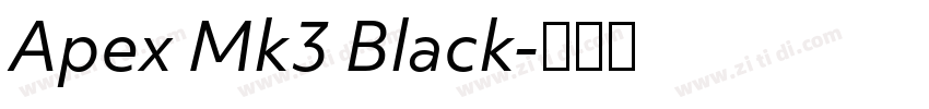 Apex Mk3 Black字体转换